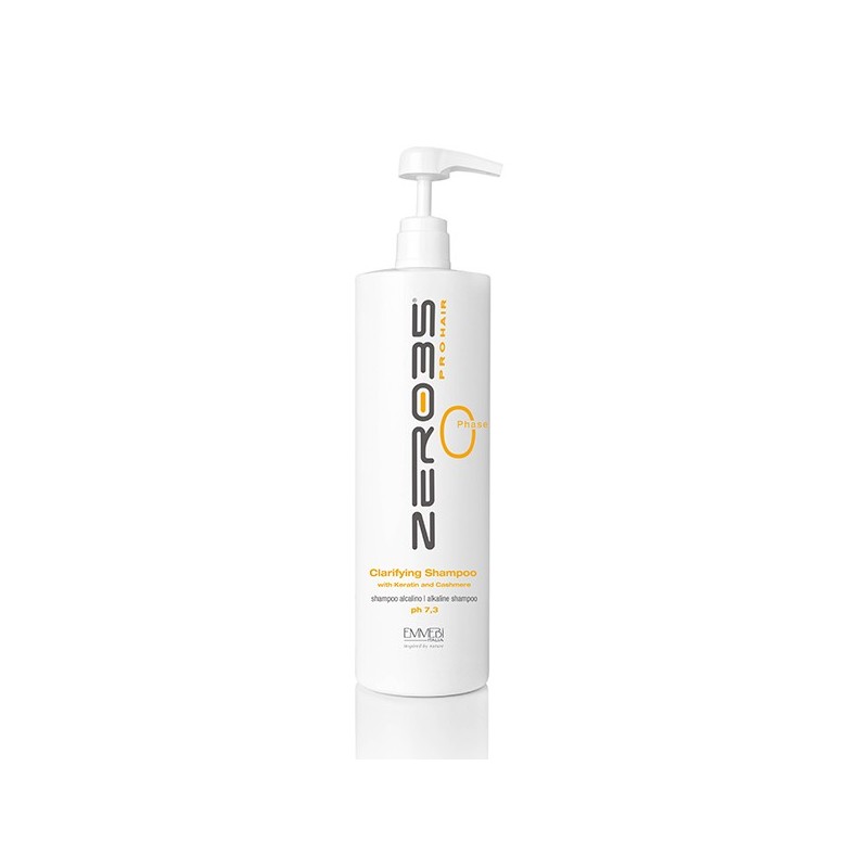 EMMEBI ITALIA - ZER035 PRO HAIR - Clarifyng Shampoo Phase 0 (1000ml) Pre-Technical Treatment Shampoo