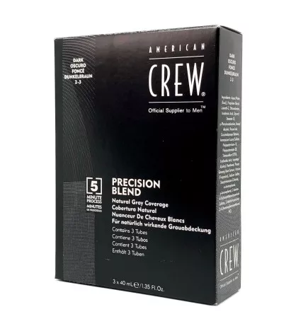 AMERICAN CREW - CLASSIC - PRECISION BLEND - Castano Scuro 2-3 (3x40ml) Colorazione per capelli