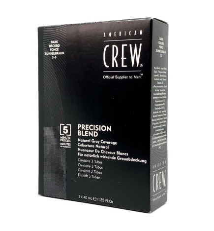 AMERICAN CREW - CLASSIC - PRECISION BLEND - Castano Scuro 2-3 Dark (3x40ml) Colorazione per capelli
