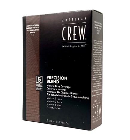 AMERICAN CREW - CLASSIC - PRECISION BLEND - CASTANO NATURALE 4-5 (3 x 40ml) Colorazione per capelli