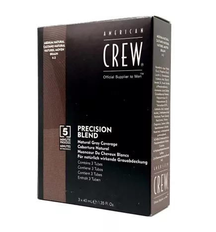 AMERICAN CREW - PRECISION BLEND - CASTANO NATURALE 4-5 (3 x 40ml) Colorazione per capelli