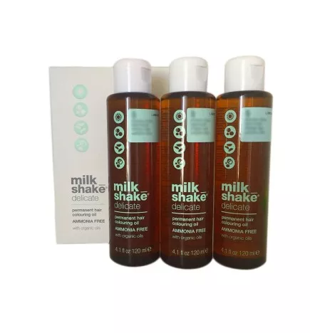 MILK SHAKE - DELICATE PERMANENT HAIR COLOURING OIL (3x120ml) Colorazione in olio