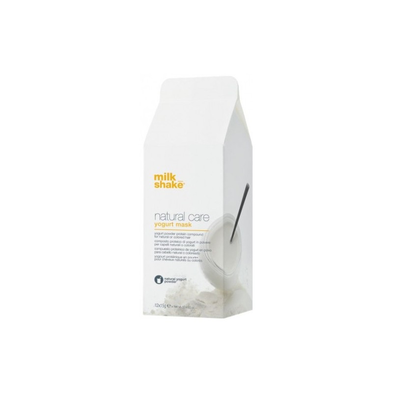 MILK SHAKE - NATURAL CARE - YOGURT MASK (12x15g) Colorful hair mask MILK SHAKE - NATURAL CARE - YOGURT MASK (12x15g) Colorful hair mask