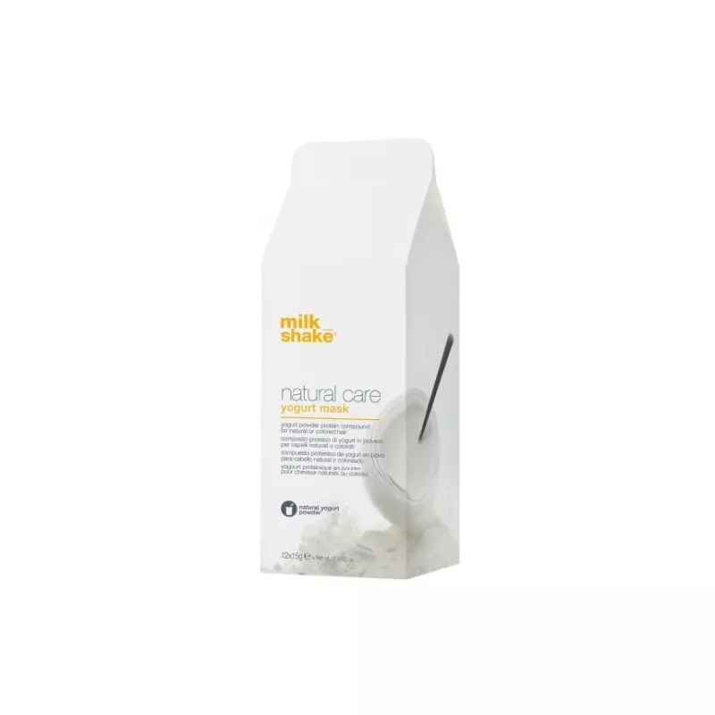 MILK SHAKE - NATURAL CARE - YOGURT MASK (12x15g) Maschera capelli colorati MILK SHAKE - NATURAL CARE - YOGURT MASK (12x15g) Maschera capelli colorati