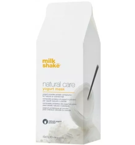 MILK SHAKE - NATURAL CARE - YOGURT MASK (12x15g) Colorful hair mask
