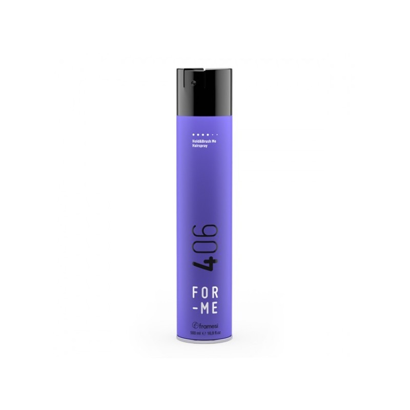 Frames For-Me 406 Hold & Brush Me Hairspray (500ml) Strong and Remodelable Fixing Spray