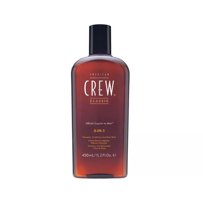 AMERICAN CREW - CLASSIC - 3 IN 1 (450ml) Shampoo + Balsamo + Bagnoschiuma AMERICAN CREW - CLASSIC - 3 IN 1 (450ml) Shampoo + Balsamo + Bagnoschiuma