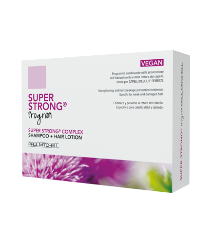 PAUL MITCHELL - SUPER STRONG PROGRAM (Shampoo 300ml + 12 ampoules of 6ml) Strengthening program