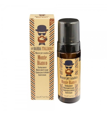 BARBA ITALIANA - MONTE BIANCO (150ml) Mousse per rasatura