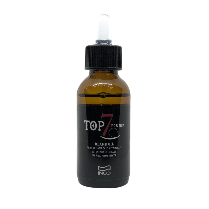 INCO - TOP SEVEN - BEARD OIL (50ml) Barba Oil with Cannabis and Vitamin E
