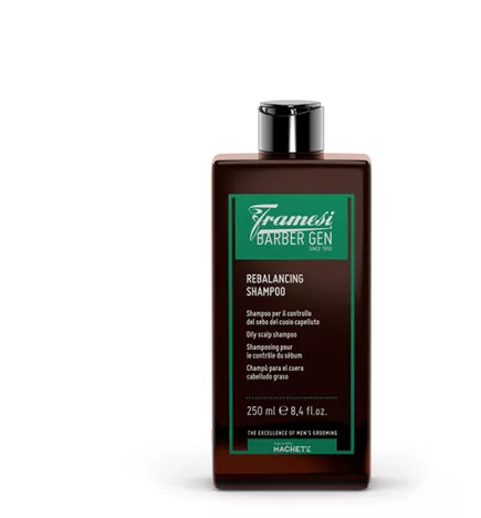 FRAMESI - BARBER GEN - REBALANCING SHAMPOO (250ml) Shampoo per capelli grassi