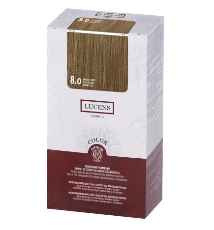LUCENS - COLOR KIT (145ml) 8.0 Biondo Chiaro - Colorazione permanente