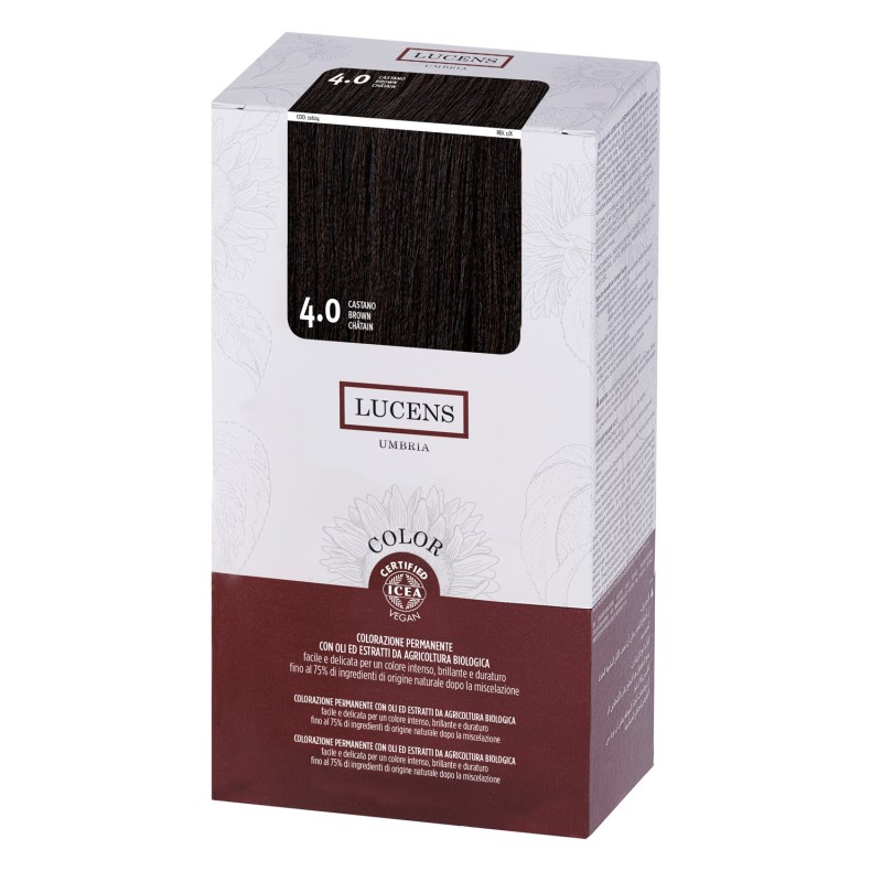 LUCENS - COLOR KIT (145ml) 4.0 Castan - Permanent Coloring