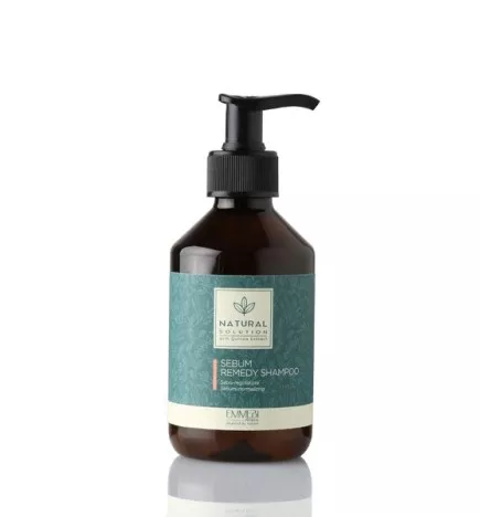 EMMEBI ITALIA - NATURAL SOLUTION - SEBUM REMEDY SHAMPOO (250ml) Shampoo sebo equilibrante