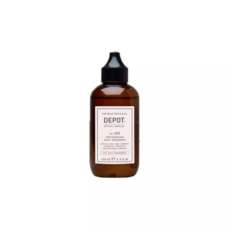 DEPOT - No.205 INVIGORATING HAIR TREATMENT (100ml) Trattamento energizzante DEPOT - No.205 INVIGORATING HAIR TREATMENT (100ml) Trattamento energizzante