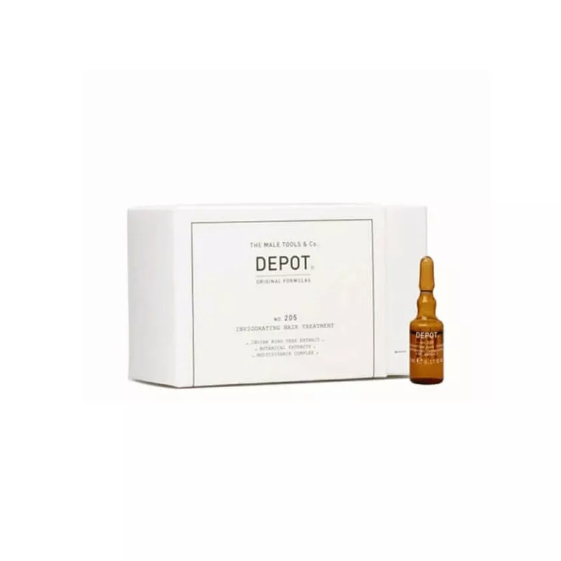 DEPOT - No.205 INVIGORATING HAIR TREATMENT (10x5ml) Energizing treatment DEPOT - No.205 INVIGORATING HAIR TREATMENT (10x5ml) Energizing treatment