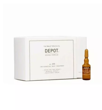 DEPOT - No.205 INVIGORATING HAIR TREATMENT (10x5ml) Trattamento