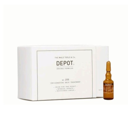 DEPOT - No.205 INVIGORATING HAIR TREATMENT (10x5ml) Trattamento
