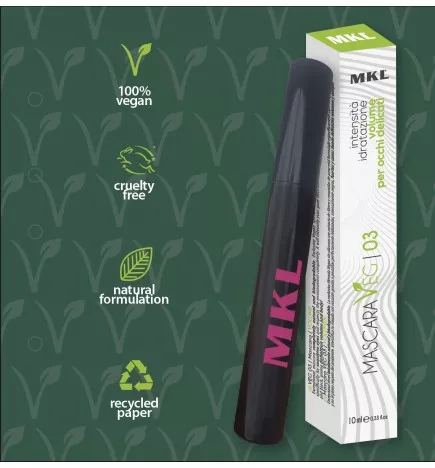 MKL MAKEUP - MASCARA Veg 03 Volume per occhi delicati