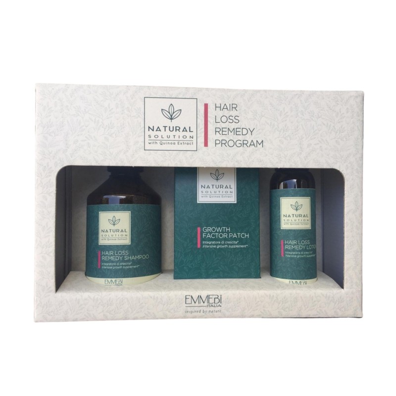 EMMEBI ITALY - NATURAL SOLUTION - HAIR LOSS REMEDY PROGRAM Kit - Anti-fall program EMMEBI ITALY - NATURAL SOLUTION - HAIR LOSS REMEDY PROGRAM Kit - Anti-fall program
