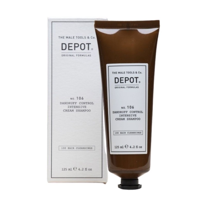 DEPOT - No.106 DANDRUFF INTENSIVE CONTROL CREAM SHAMPOO (125ml) Shampoo in anti-forforum cream DEPOT - No.106 DANDRUFF INTENSIVE CONTROL CREAM SHAMPOO (125ml) Shampoo in anti-forforum cream