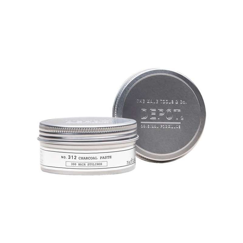 Depot - No.312 CHARCOAL PASTE (75ml) Coal Pasta Strong Fixing