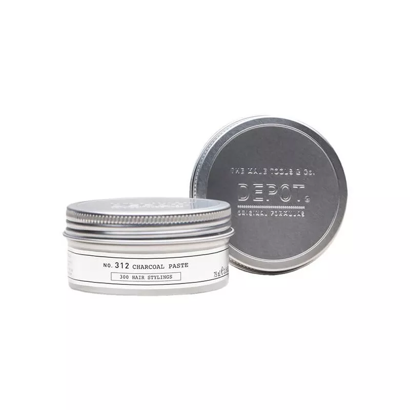 Depot - No.312 CHARCOAL PASTE (75ml) Coal Pasta Strong Fixing Depot - No.312 CHARCOAL PASTE (75ml) Coal Pasta Strong Fixing