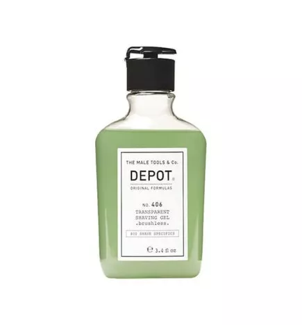 Deposit – No. 406 TRANSPARENT SHAVING GEL (200ml) Non-shumogenic Gel for brushing