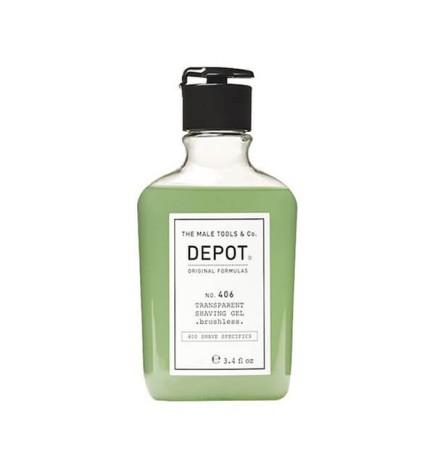 DEPOT - No. 406 TRANSPARENT SHAVING GEL (200ml) Gel per la rasatura