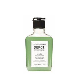 DEPOT - No. 406 TRANSPARENT SHAVING GEL (100ml) Gel per la rasatura