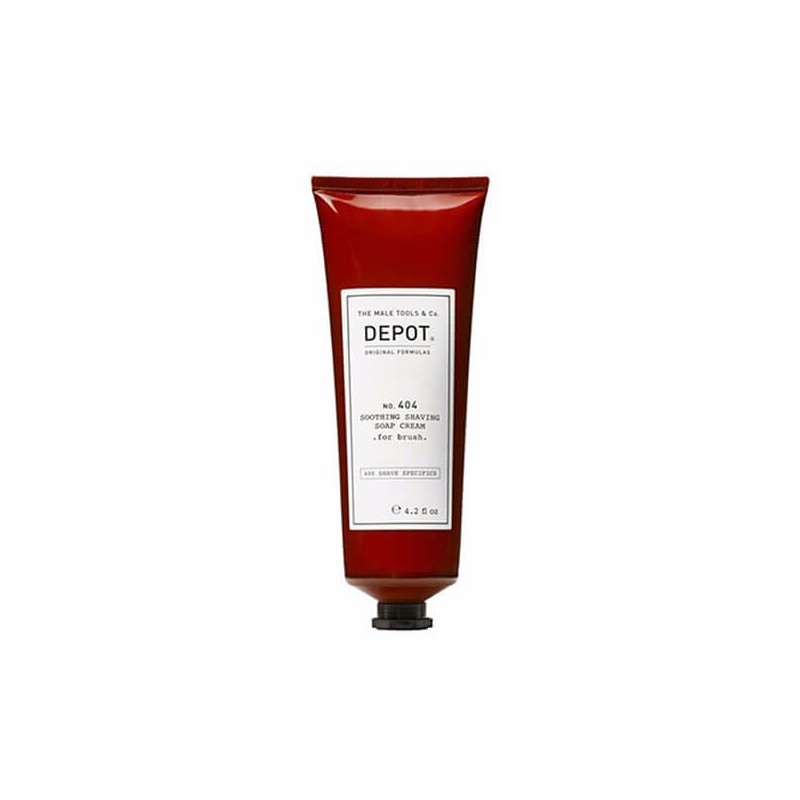 DEPOT - No. 404 SOOTHING SHAVING SOAP CREAM for brush (400ml) Soap beard