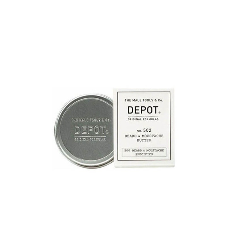 DEPOT - No. 502 BEARD & BUTTER MUSTACHE (30ml) Nutrient butter for beard DEPOT - No. 502 BEARD & BUTTER MUSTACHE (30ml) Nutrient butter for beard