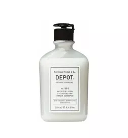 DEPOT - No. 501 MOISTURIZING & CLARIFYING BEARD SHAMPOO (250ml) Shampoo idratante per la barba