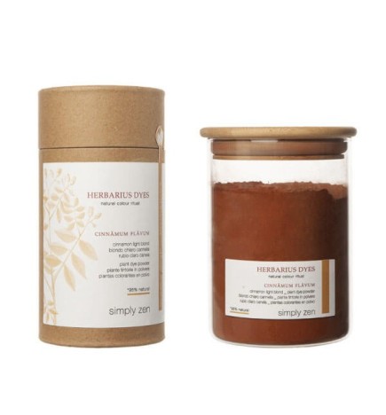 SIMPLY ZEN - HERBARIUS DYES 95% NATURAL CINNAMUM FLAVUM (160g) Pianta tintoria in polvere