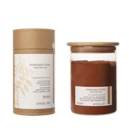 SIMPLY ZEN - HERBARIUS DYES 95% NATURAL CINNAMUM FLAVUM (160g) Pianta tintoria in polvere