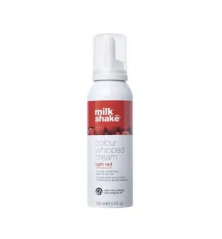 MILK SHAKE - COLOUR WHIPPED CREAM - Light Red (100ml) Mousse cremosa colorata