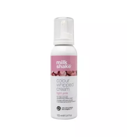 MILK SHAKE - COLOUR WHIPPED CREAM - Light Pink (100ml) Mousse cremosa colorata