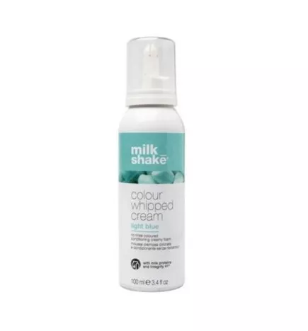 MILK SHAKE - COLOUR WHIPPED CREAM - Light Blue (100ml) Mousse cremosa colorata