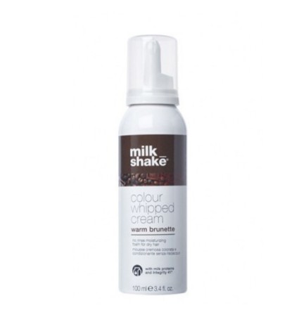 MILK SHAKE - COLOUR WHIPPED CREAM - Warm Brunette (100ml) Mousse cremosa colorata