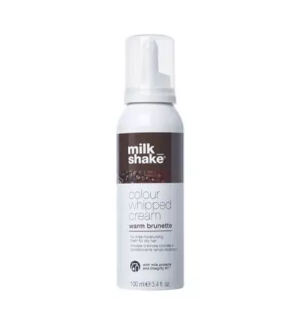 MILK SHAKE - COLOUR WHIPPED CREAM - Warm Brunette (100ml) Mousse cremosa colorata