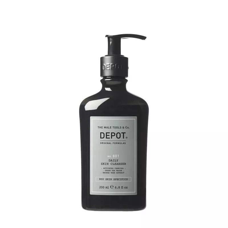 DEPOT - No. 801 DAILY SKIN CLEANSER (200ml) Gel detergente al carbone