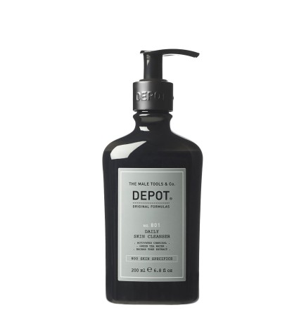DEPOT - No. 801 DAILY SKIN CLEANSER (200ml) Gel detergente al carbone