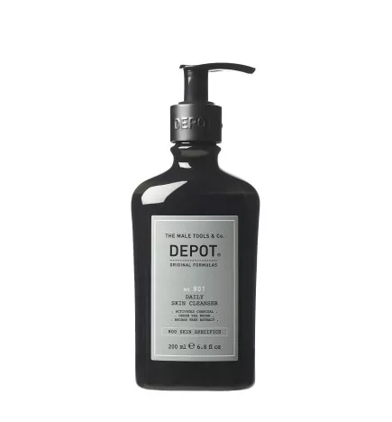 DEPOT - No. 801 DAILY SKIN CLEANSER (200ml) Gel detergente al carbone