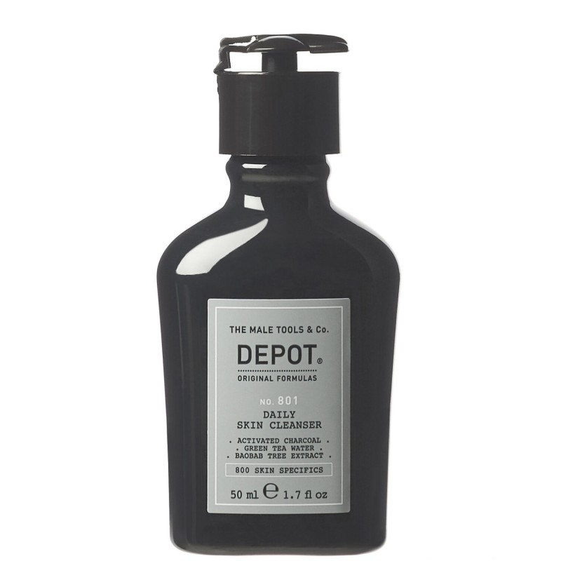 DEPOT - No. 801 DAILY SKIN CLEANSER (50ml) Carbon detergent gel