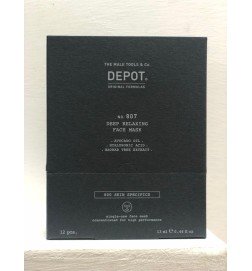 DEPOT - No. 807 DEEP RELAXING FACE MASK (12pc x 13ml) Maschera distendente e rilassante