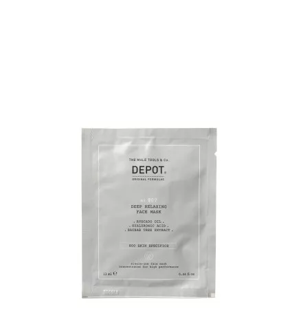 DEPOT - No. 807 DEEP RELAXING FACE MASK (12pc x 13ml) Relaxing and relaxing mask