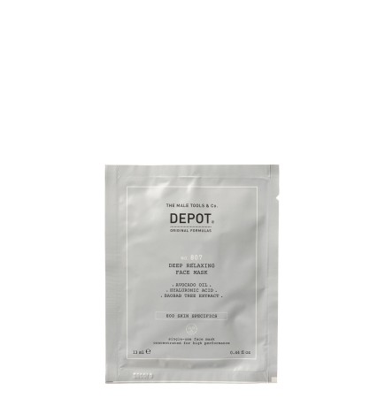 DEPOT - No. 807 DEEP RELAXING FACE MASK (12pc x 13ml) Maschera distendente e rilassante