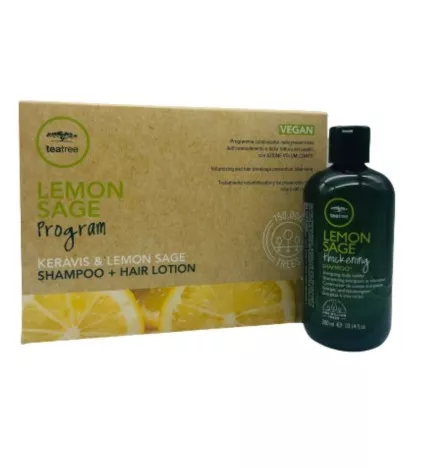 PAUL MITCHELL - LEMON SAGE PROGRAM - Keravis e Lemon Sage (Shampoo 300ml + 12x6ml) Programma volumizzante