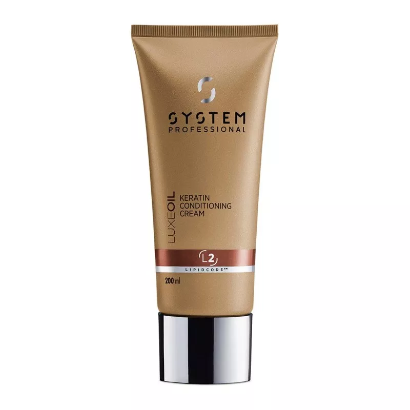PROFESSIONAL SYSTEM - LUXEOIL Keratin Conditioning Cream L2 (200ml) Damaged hair balm
