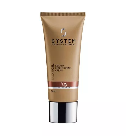 PROFESSIONAL SYSTEM - LUXEOIL Keratin Conditioning Cream L2 (200ml) Damaged hair balm